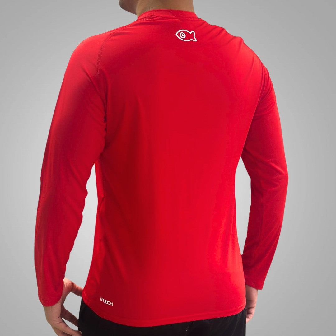 HERITAGE ØTECH Men’s Fishing Crew Shirt – UPF 50+ | Quick-Dry | Antibacterial